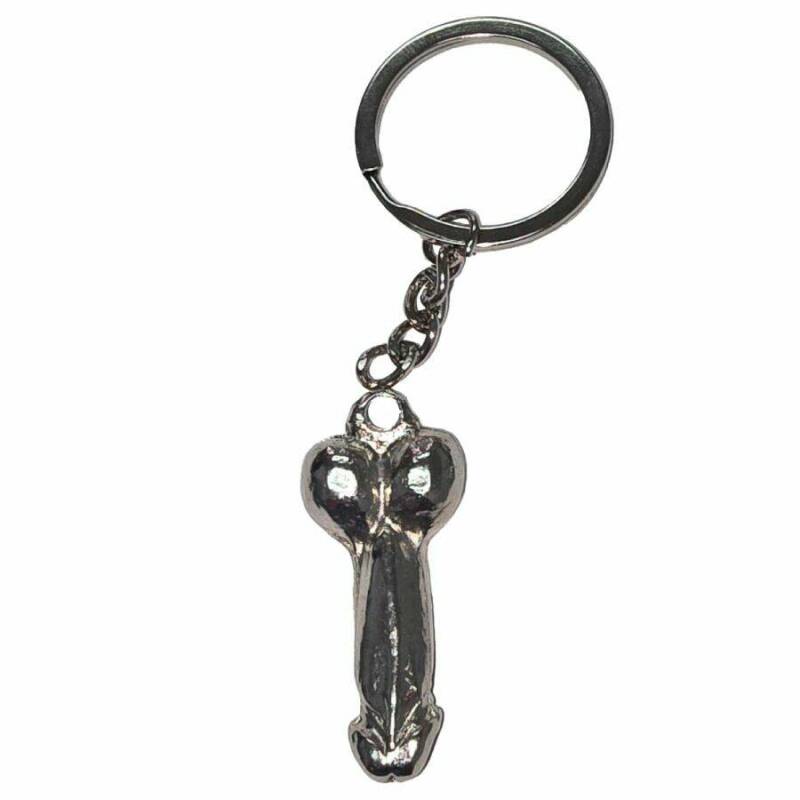 DIABLO PICANTE - SILVER METAL PENIS KEYCHAIN