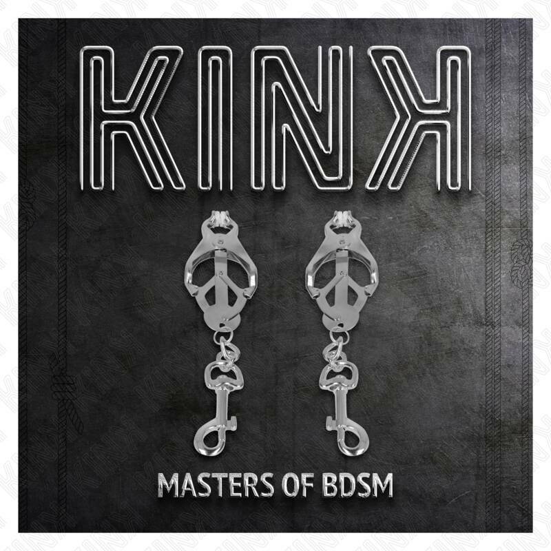 KINK - JAPANESE CLOVER NIPPLE CLAMPS WITH HOOKS SILVER