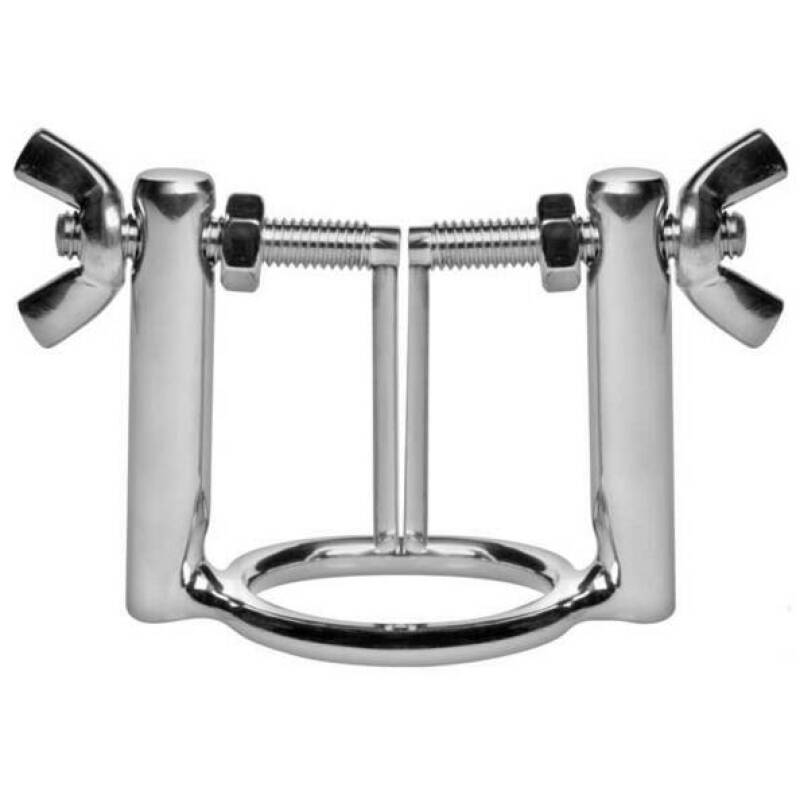 METAL HARD - GLAND RING WITH URETHRAL DILATOR PRESS