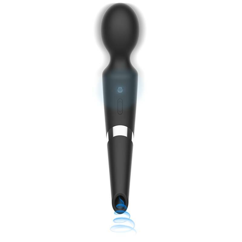BLACK&SILVER - BECK WAND AND SUCTION CUP 2 IN 1 SILICONE