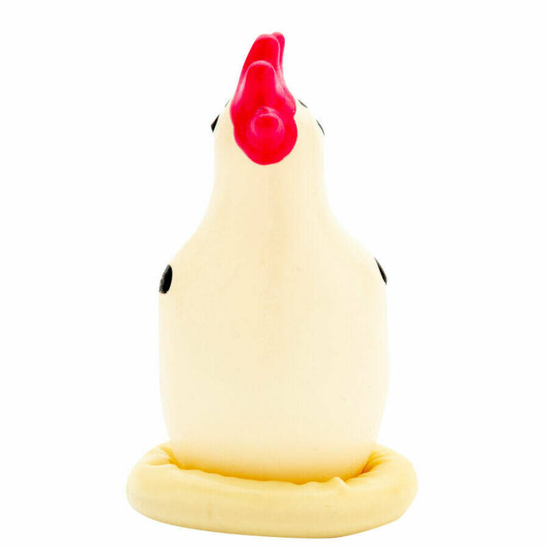CONDOMERIE - HANDPAINTED NOVELTY CONDOMS COCKY ROOSTER