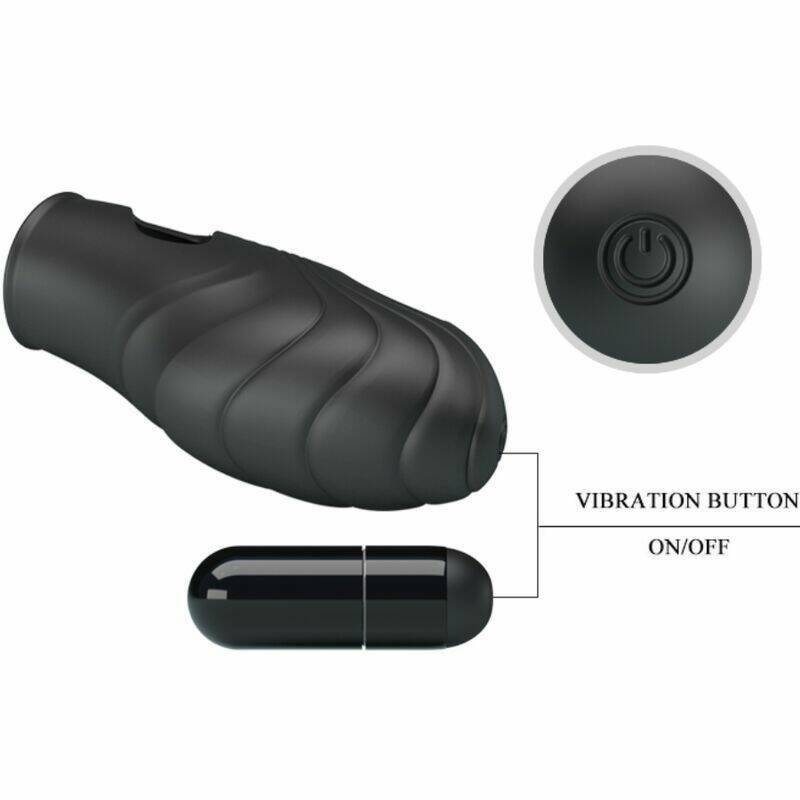 PRETTY LOVE - LICH SILICONE FINGER VIBRATOR BLACK