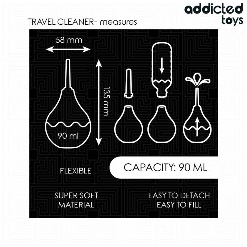 ADDICTED TOYS - TRAVEL ANAL CLEANER SIZE S 90 ML