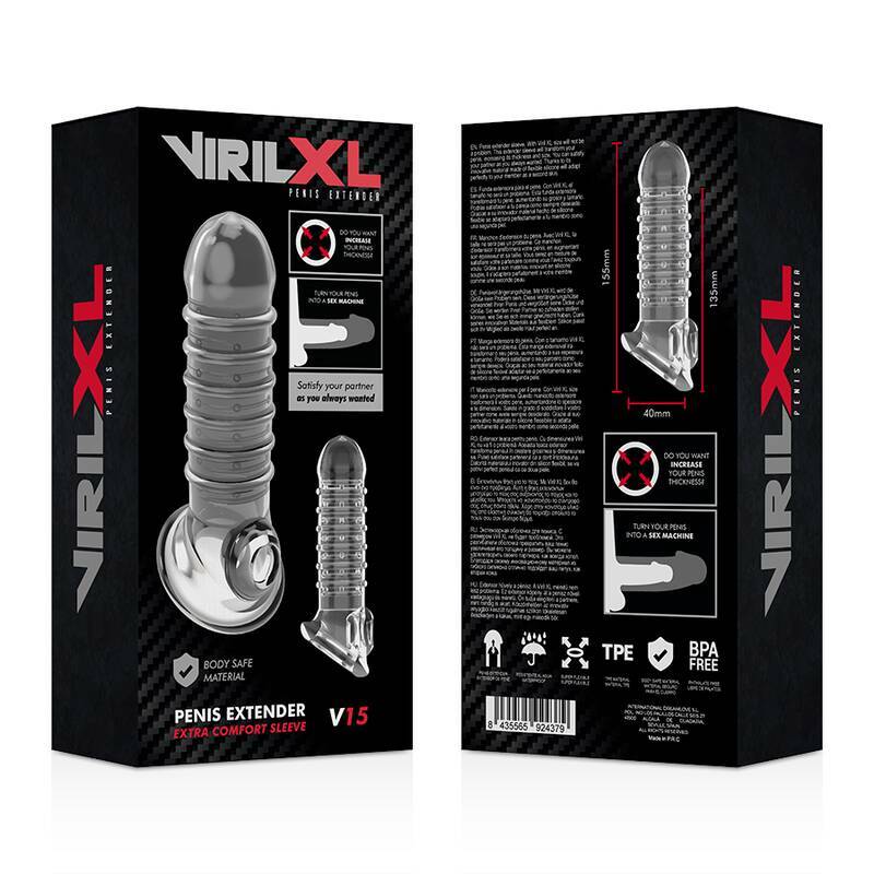 VIRILXL - PENIS EXTENSION AND SHEATH V15 TRANSPARENT
