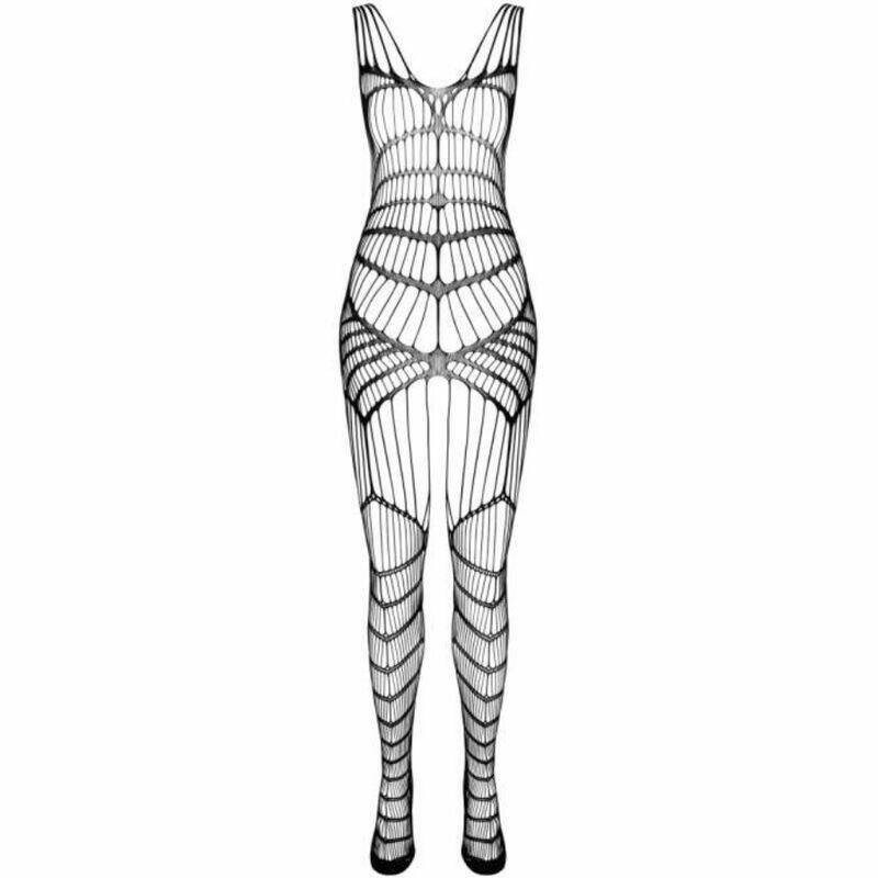 PASSION - BS 102 BODYSTOCKING NEGRO TALLA ÚNICA