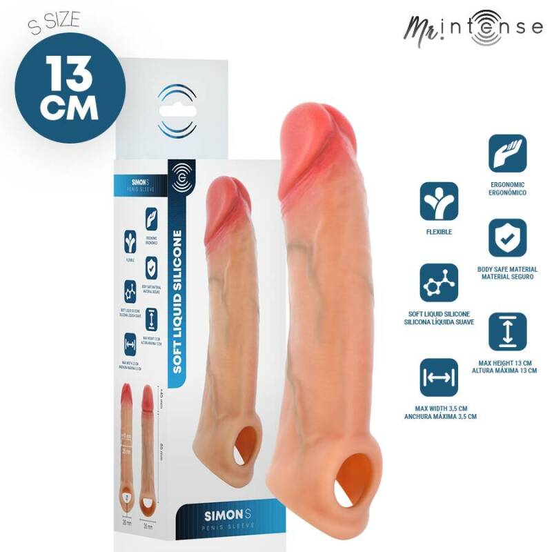MR INTENSE - SIMON S SILICONE PENIS COVER 13 CM -Ø- 4 CM