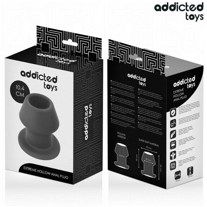 ADDICTED TOYS - EXTREME HOLLOW ANAL PLUG SILICONE SIZE L 10.4 CM