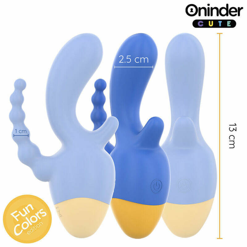 ONINDER CUTE - LOVE 3 SOME TRIPLE VIBRATOR - FREE WORLDWIDE APP