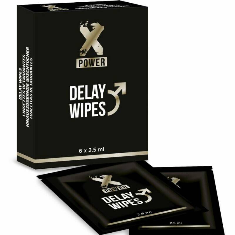 X POWER - DELAY WIPES 6 UNITS