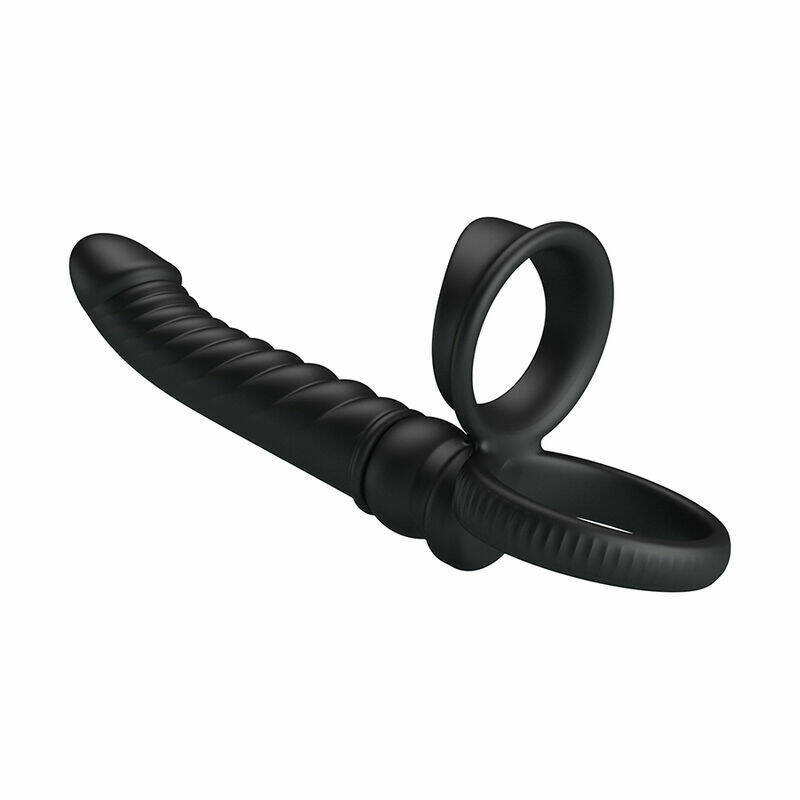 PRETTY LOVE - MERRITT ANAL VIBRATOR WITH RING AND VIBRATION BLACK