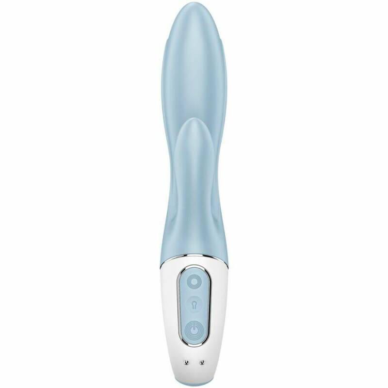 SATISFYER - AIR PUMP BUNNY 1 INFLATABLE RABBIT VIBRATOR BLUE