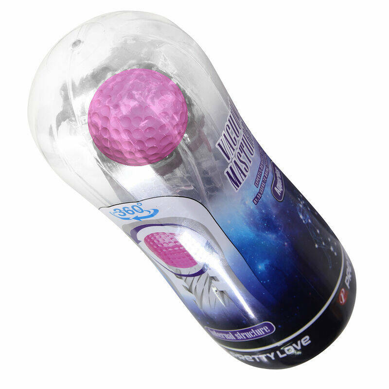 PRETTY LOVE - 360º TEXTURED MASTURBATION CUP CLEAR