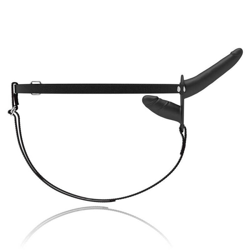 FETISH SUBMISSIVE DOUBLE PENETRIX STRAP-ON BLACK UP
