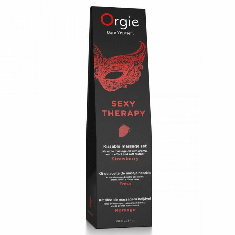 ORGIE - LIPS MASSAGE STRAWBERRY KISSABLE MASSAGE SET 100 ML