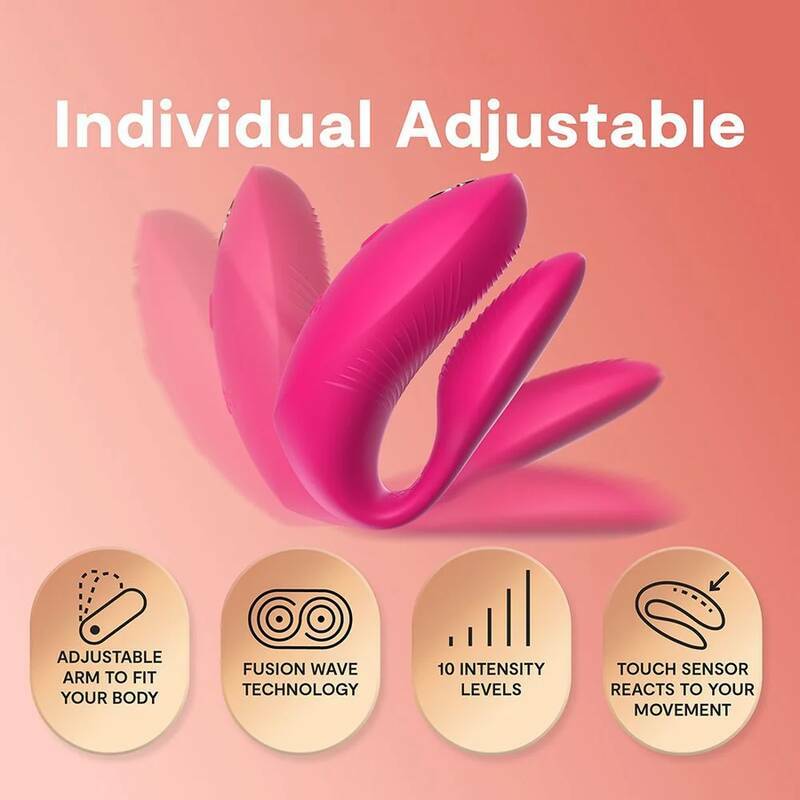 WE-VIBE - CHORUS PRO PREMIUM COUPLES VIBRATOR ELECTRIC PINK