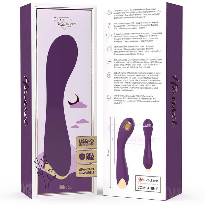 TREASURE - HANSEL G-SPOT VIBRATOR + WATCHME REMOTE CONTROL