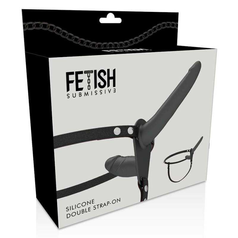 FETISH SUBMISSIVE DOUBLE PENETRIX STRAP-ON BLACK UP