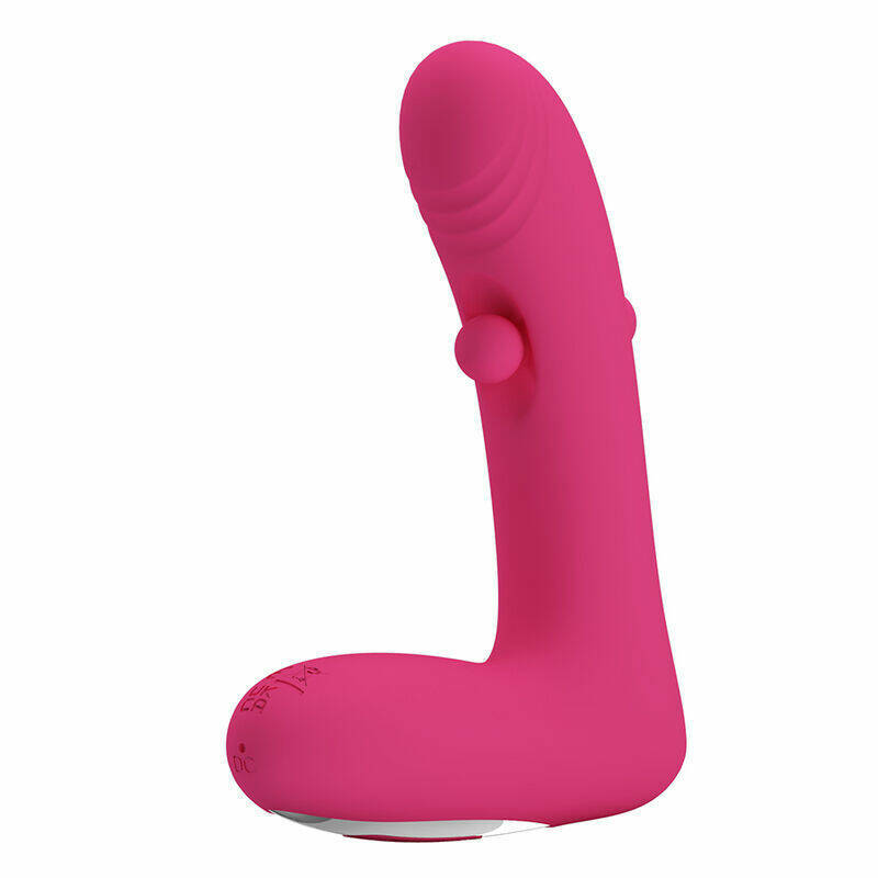 PRETTY LOVE - DUDEN RECHARGEABLE SILICONE VIBRATOR 12 VIBRATION MODES AND 3 ROCKING MODES PINK