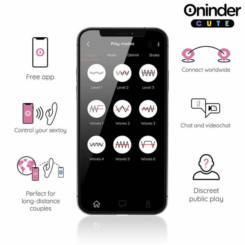 ONINDER CUTE - LOVE BUNNY VIBRATOR G-SPOT CLITORIS - FREE WORLDWIDE APP