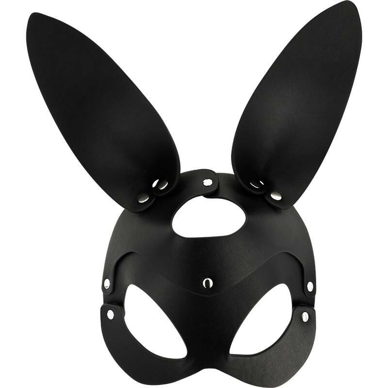 COQUETTE CHIC DESIRE - VEGAN LEATHER MASK WITH BUNNY EARS
