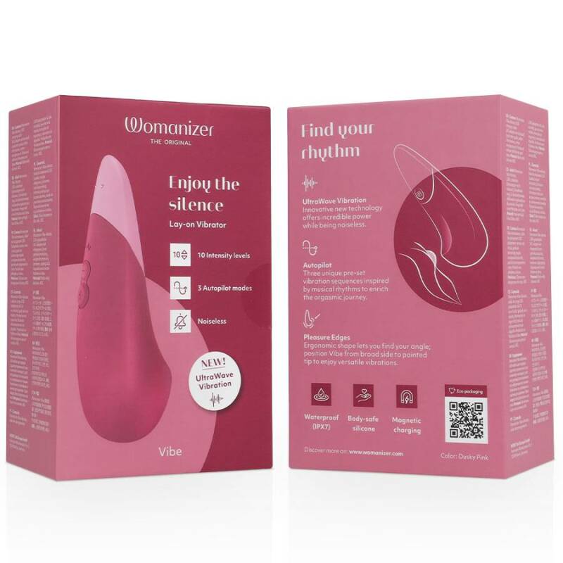 WOMANIZER - VIBE LAY-ON SILENT VIBRATOR DUSKY PINK