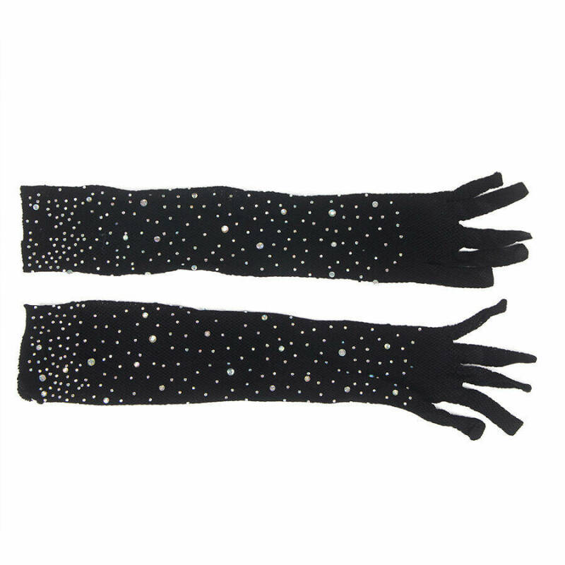 SUBBLIME - 957469SHINE TRANSPARENT GLOVES BLACK S/M