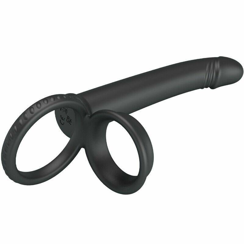 PRETTY LOVE - DILLION DOUBLE PENETRATION DOUBLE COCK RING BLACK