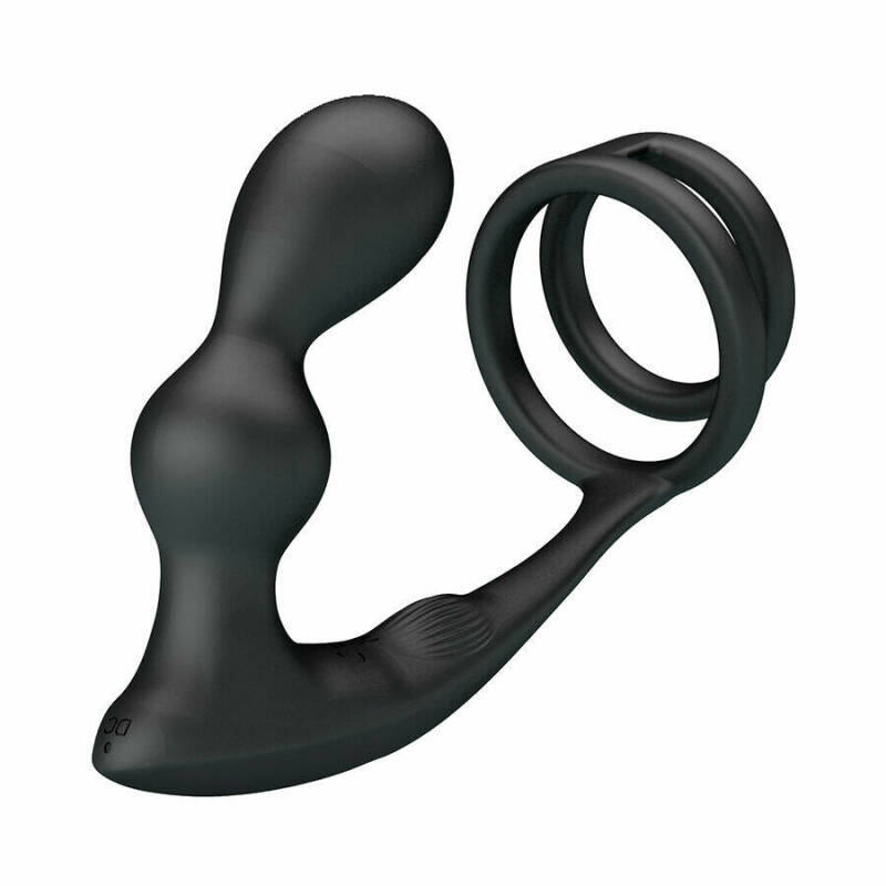 MR PLAY - VIBRATING ANAL PLUG WITH PENIS RING REMOTE CONTROL