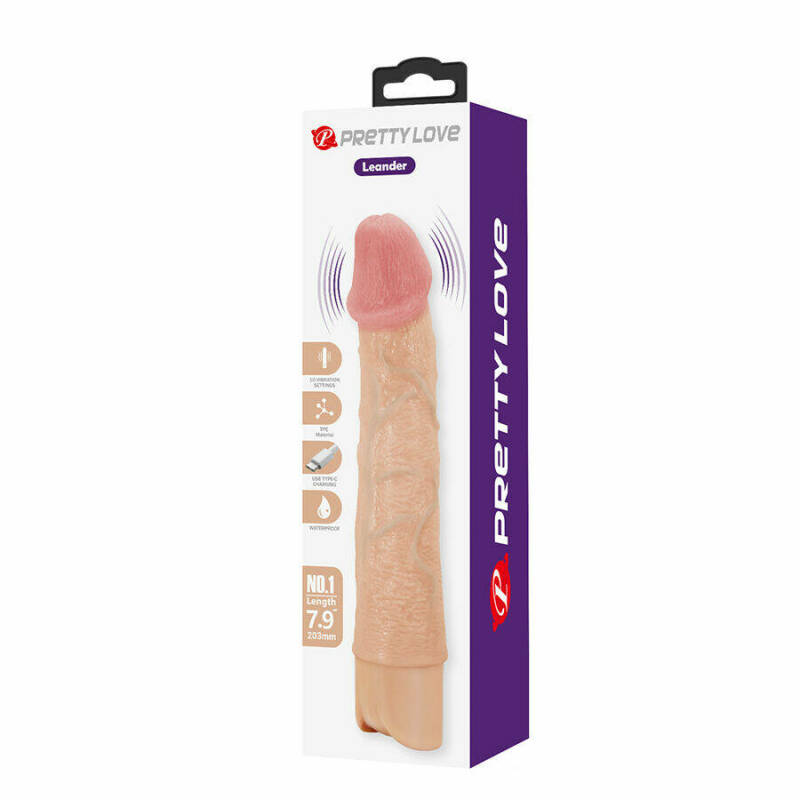 PRETTY LOVE - LEANDER FLEXIBLE REALISTIC VIBRATOR