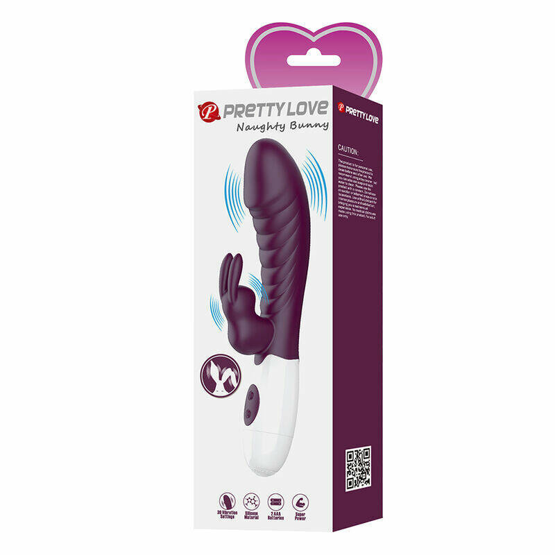 PRETTY LOVE - NAUGHTY BUNNY 30 FUNCTION RABBIT VIBRATOR PURPLE