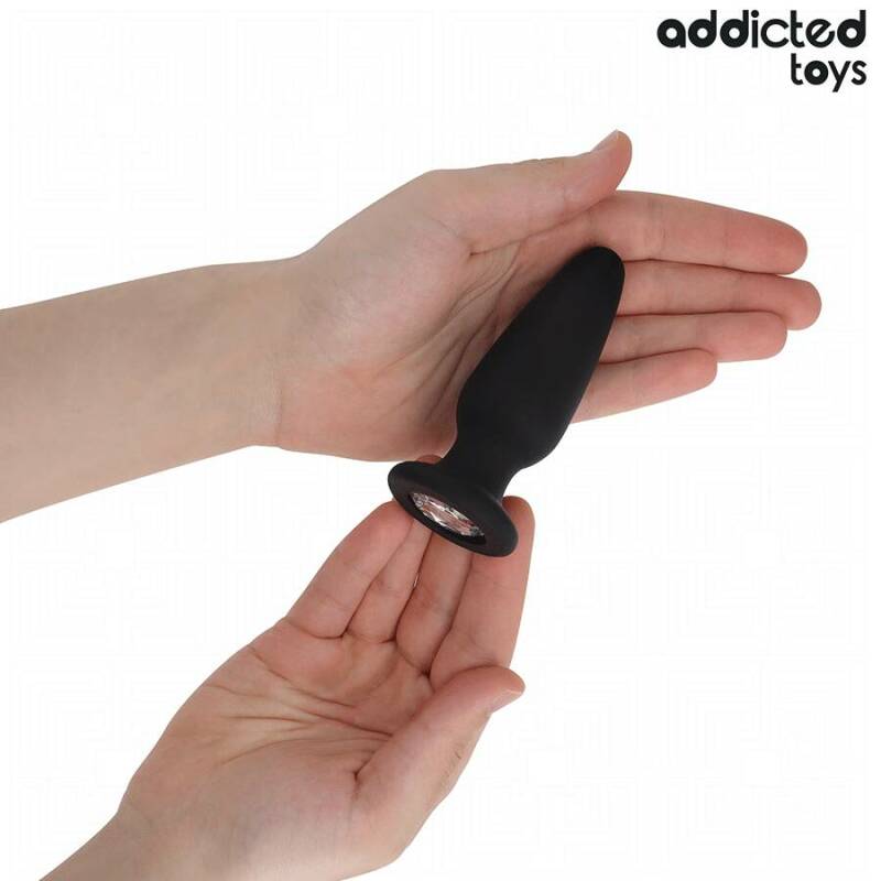 ADDICTED TOYS - ANAL PLUG WITH JEWEL SILICONE SIZE M 10.4 CM