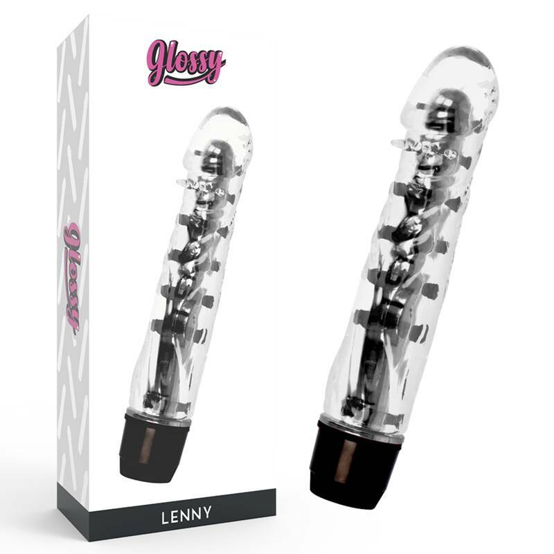 GLOSSY - LENNY VIBRATOR BLACK
