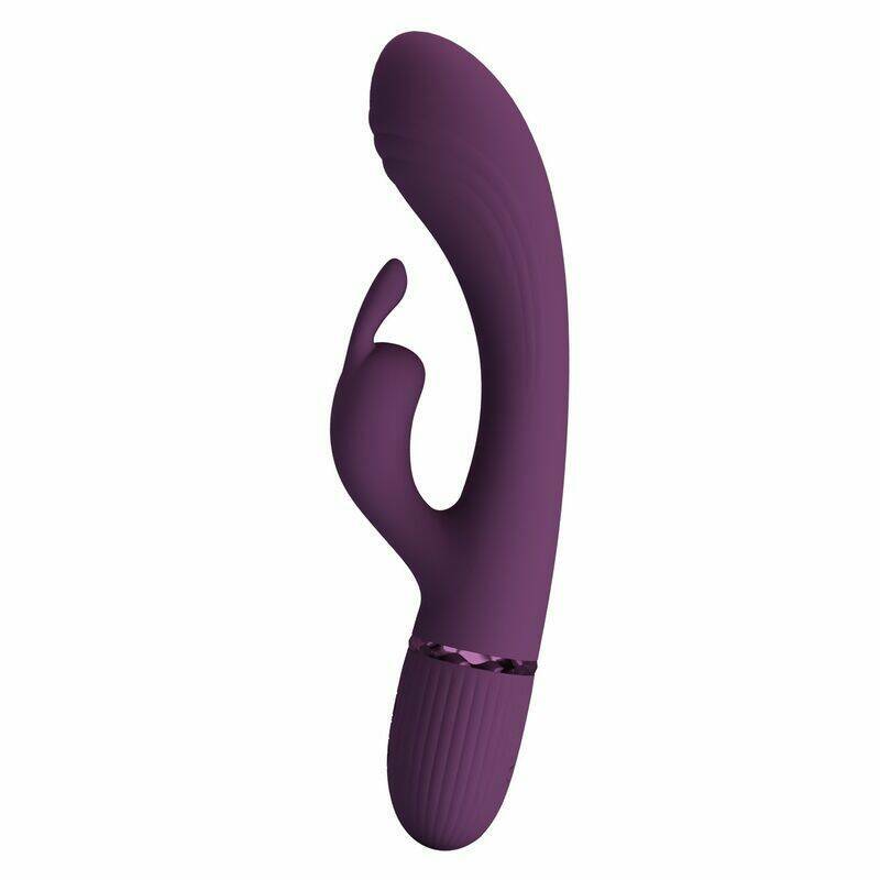 PRETTY LOVE - ROCCO RECHARGEABLE RABBIT VIBRATOR 10 FUNCTIONS PURPLE