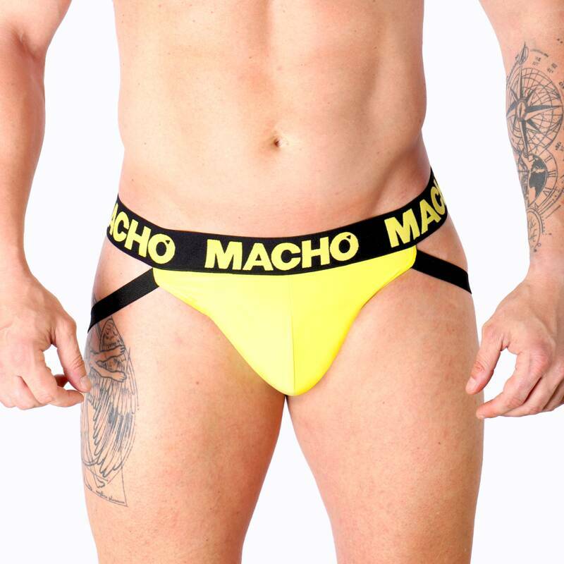 MACHO - MX25A JOCK LYCRA YELLOW S