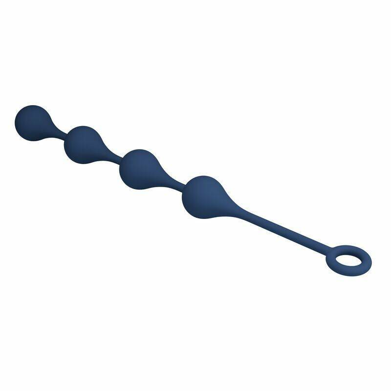 MR PLAY - BLUE SILICONE ANAL BEADS SIZE L 42.6 CM