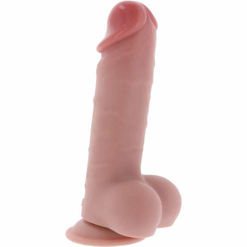 GET REAL - DELUXE REALISTIC PENIS WITH TESTICLES EXTRA THICK 20 CM