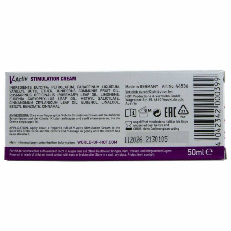 HOT - V-ACTIV STIMULATION CREAM FOR WOMEN 50 ML