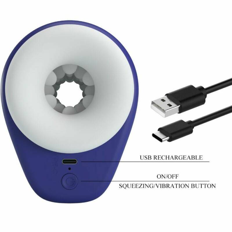 PRETTY LOVE - DJ LADY MALE MASTURBATOR WITH VIBRATION 5 SETTINGS PURPLE