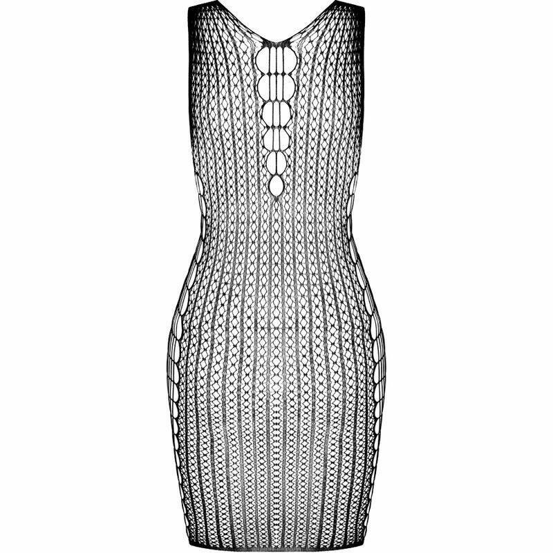 PASSION - BS097 BLACK BODYSTOCKING ONE SIZE