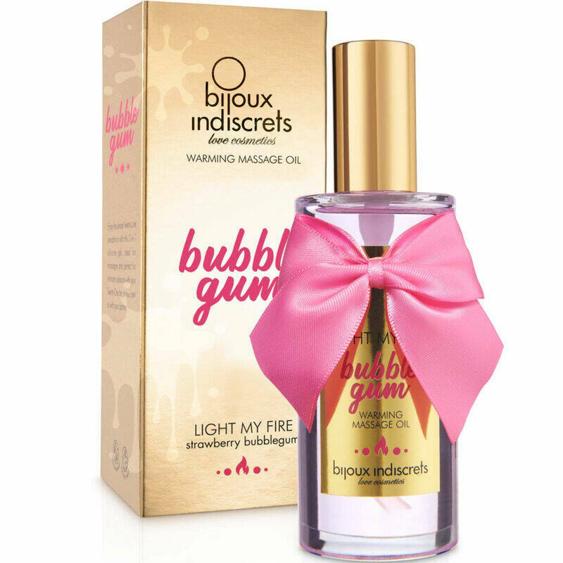 BIJOUX INDISCRETS - LIGHT MY FIRE MASSAGE OIL HEAT EFFECT GUM FLAVOR