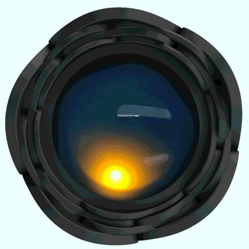 PRETTY LOVE - TARION ANAL PLUG WITH  LED LIGHT BLACK 12.5 CM