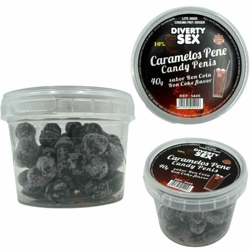 DIABLO PICANTE - 20 RON COLA FLAVORED PENIS CANDIES