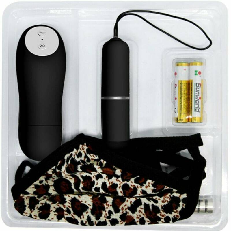 BAILE - THONG WITH VIBRATING BULLET AND REMOTE CONTROL BLACK