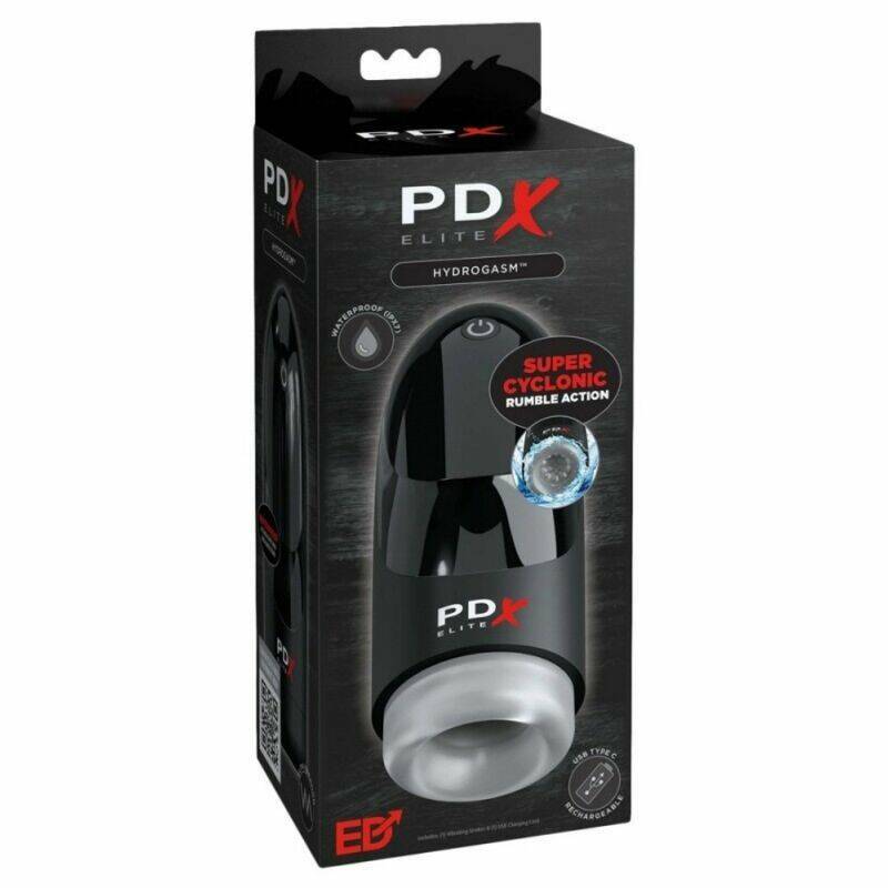 PDX ELITE - HYDROGASM CYCLONIC VIBRATING MASTURBATOR 20 CM
