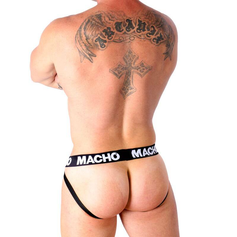 MACHO - MX25NC JOCK BLACK LEATHER XL