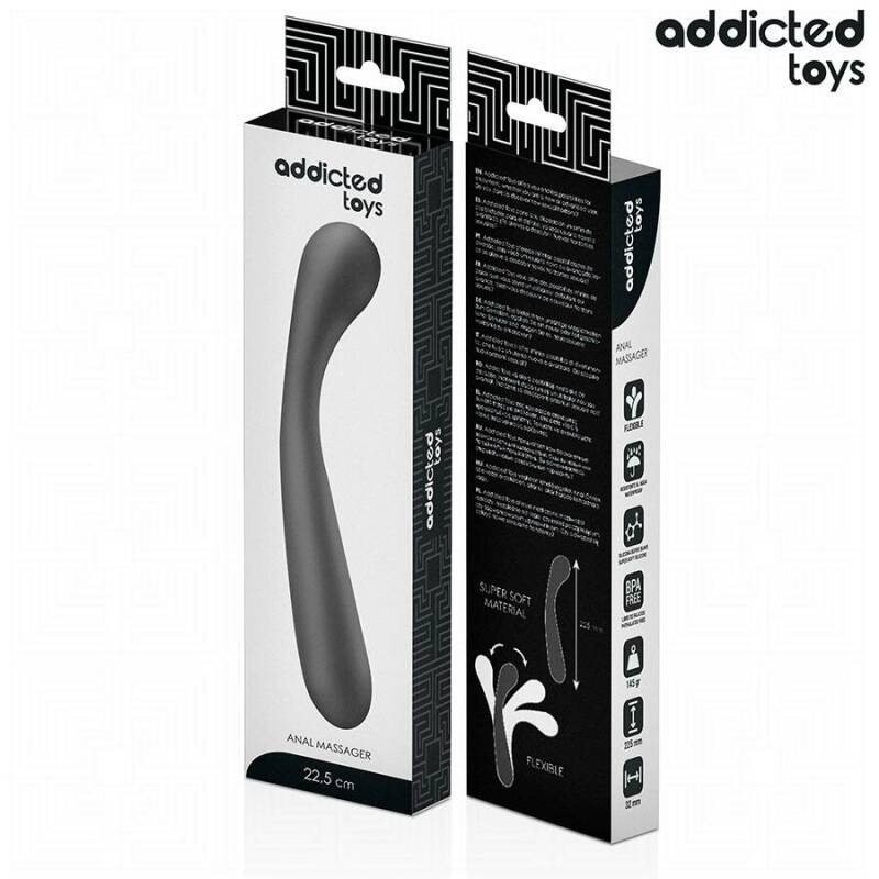 ADDICTED TOYS - DOUBLE ANAL MASSAGER SILICONE 22.5 CM