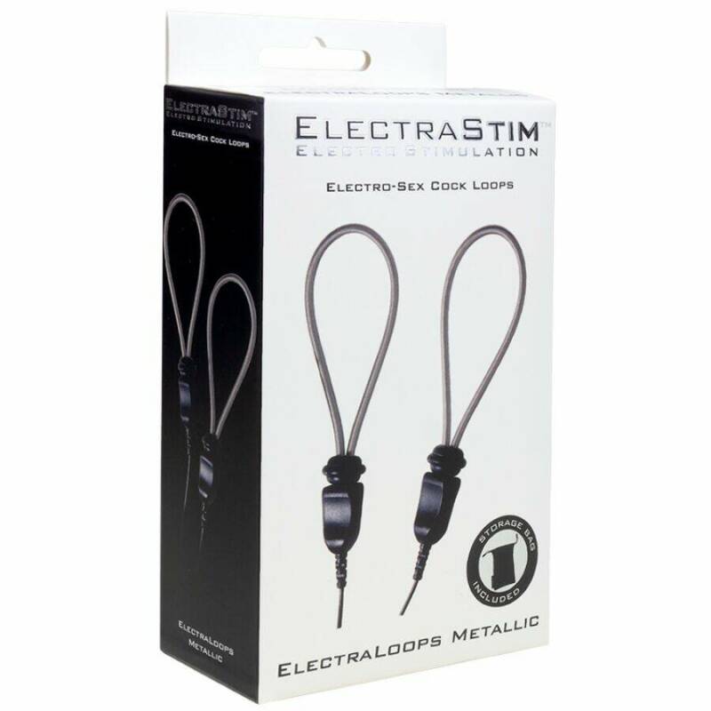 ELECTRASTIM - ELECTRALOOPS E-STIM ADJUSTABLE METAL PENIS RINGS