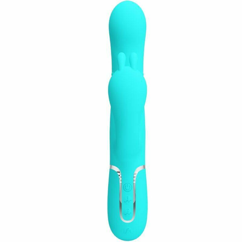 PRETTY LOVE - CAMMY 4 IN 1 MULTIFUNCTION TRIPPLE RABBIT VIBRATOR  BLUE