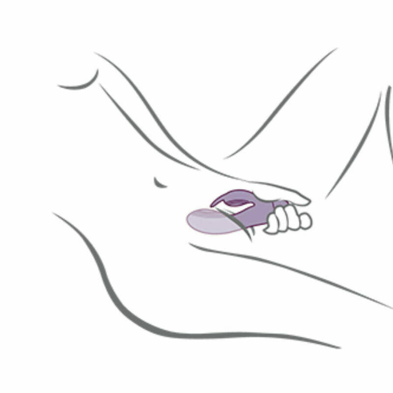 ROCKS- OFF - GLO- GIRL PURPLE RABBIT VIBRATOR