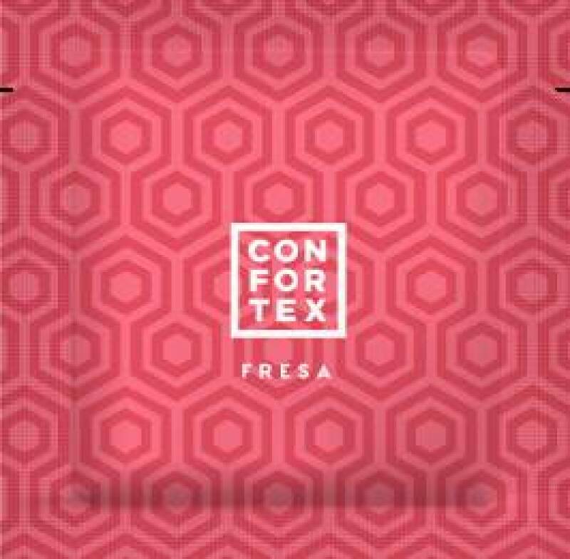 CONFORTEX - STRAWBERRY CONDOM 144 UNITS